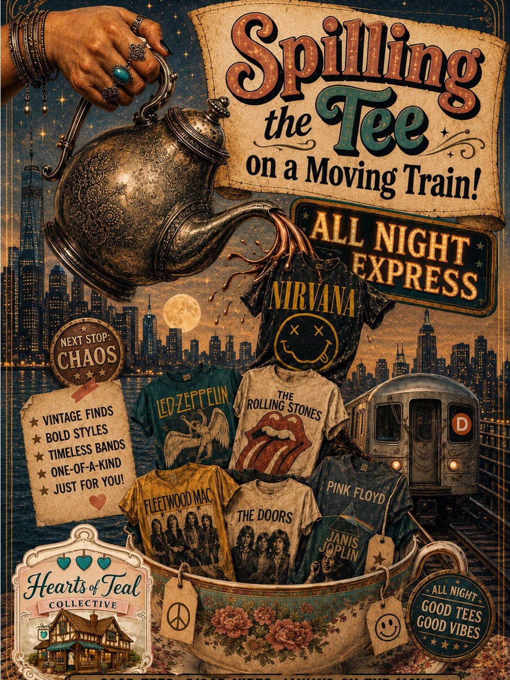 SPILLING THE TEE SHOWS TRAIN - NEXT SHOW 7/14/26•✨SLOTS AVAILABLE✨👕👚🚉